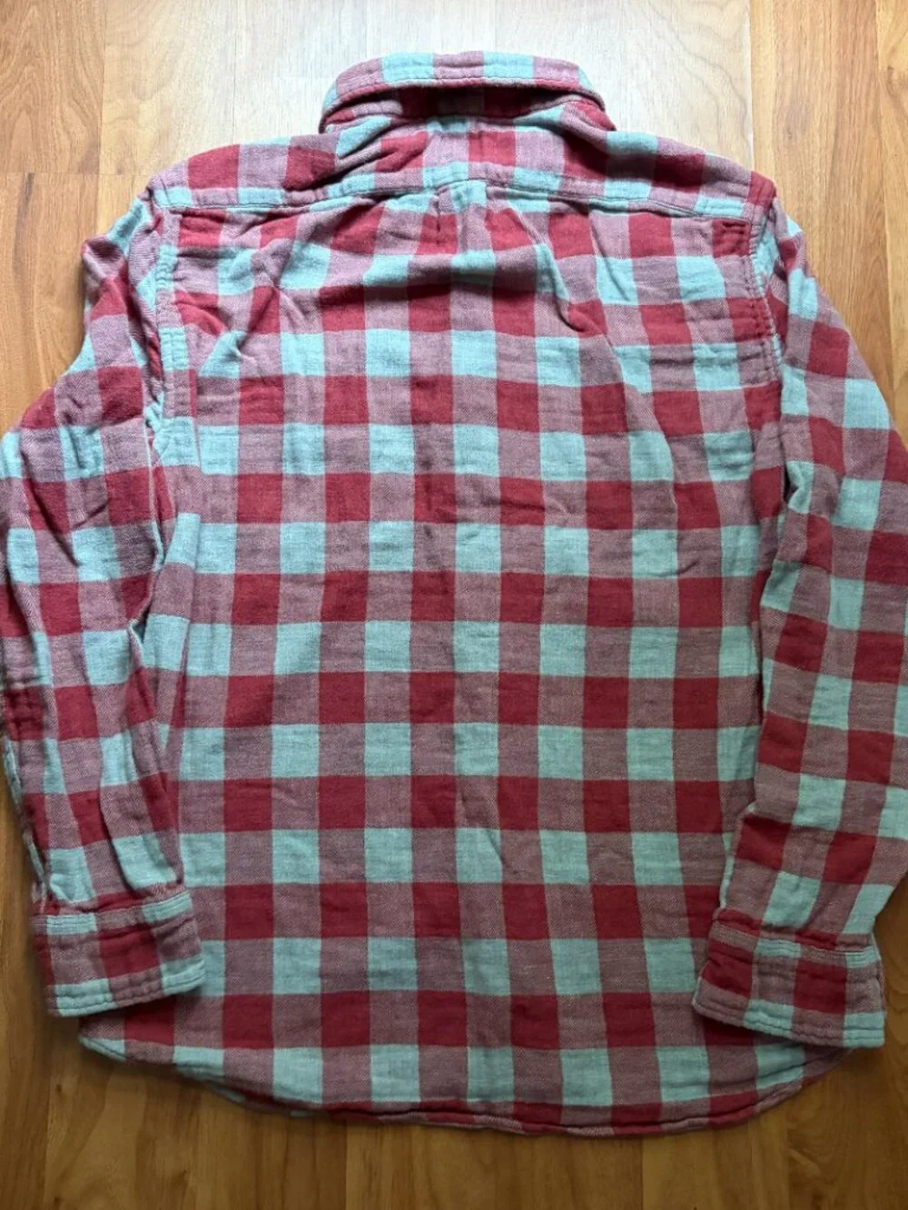 J. Crew slim fit double weave gorpcore flannel lumberjack shirt, size men's L